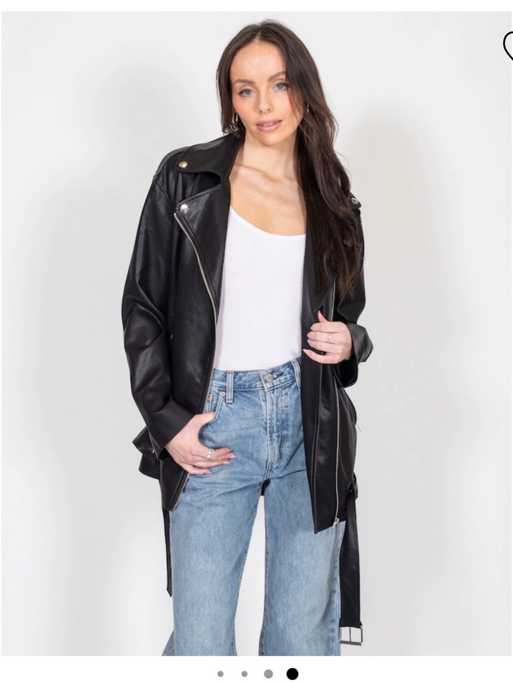 Brunette The Label Florence 2.0 vegan leather jacket